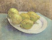 Vincent Van Gogh Still life with Lemons on a Plate (nn04) oil on canvas